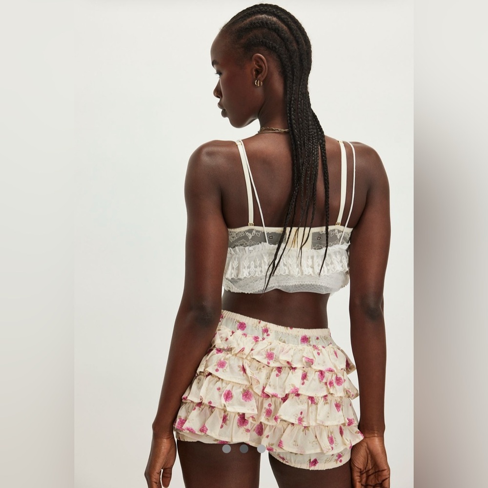 Free People Ruffle Up Bloomer Shorts - Picture 2 of 6